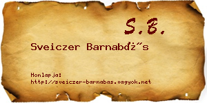 Sveiczer Barnabás névjegykártya