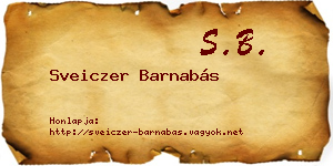 Sveiczer Barnabás névjegykártya
